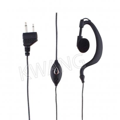 KYOWA ไมค์พร้อมหูฟัง ใช้สำหรับวิทยุสื่อสาร ICOM สีดำ