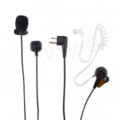 KYOWA ไมค์พร้อมหูฟัง FBI ใช้สำหรับวิทยุสื่อสาร GP300 สีดำ