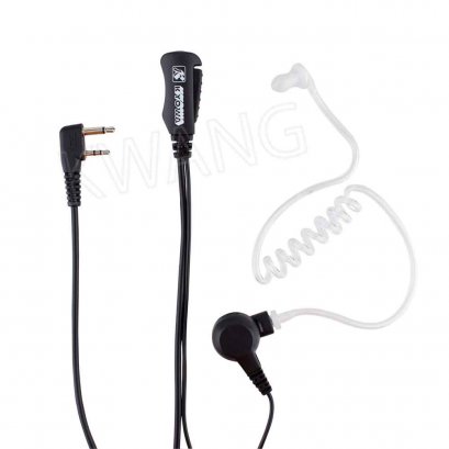 KYOWA ไมค์พร้อมหูฟัง FBI ใช้สำหรับวิทยุสื่อสาร KEP-911 สีดำ