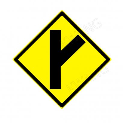 BISON ป้ายเครื่องหมายจราจร &quot;ทางโทแยกทางเอกทางขวารูปตัววาย&quot; 45 cm.