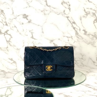 MP-10335 Used Chanel clssic 9 lambs black gw (1511976)