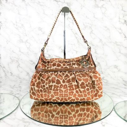 MP-10504 Used Fendi Shoulder Bag Brown Lghw