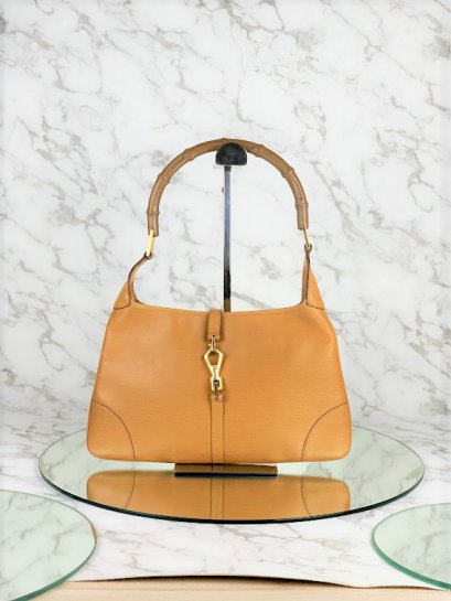 MP-10500 Used Gucci Vintage Jackie Brown/Bamboo Ghw