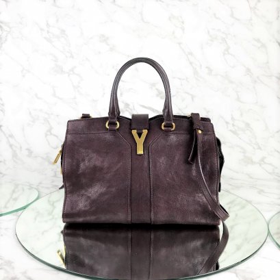 MP-10477 Used : Ysl Mini Cabas Burgundy Ghw