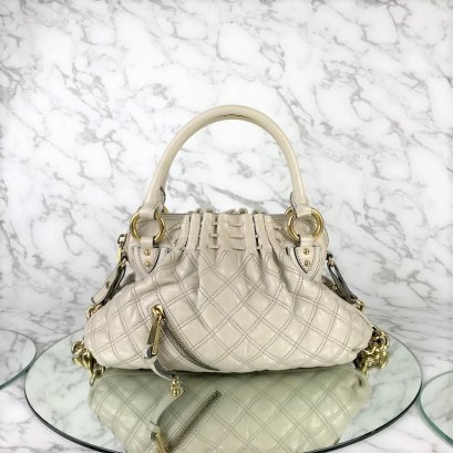 MP-10422 Used Marc Jacobs Small Cecilia Beige Ghw (C382030)