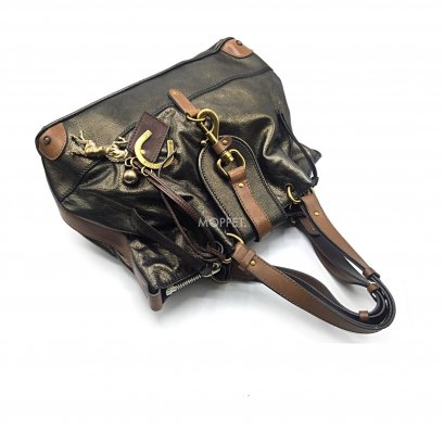 Used Chloe Large Bag in Bronze Metallic GHW
