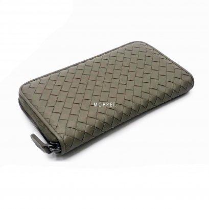 New Bottega Veneta Zippy Long Wallet in Etoupe RHW