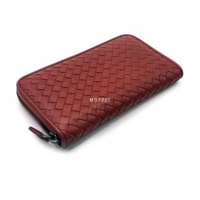 New Bottega Veneta Zippy Long Wallet in Gigalo Red RHW