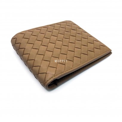 New Bottega Veneta Men’s Wallet in Dark Beige