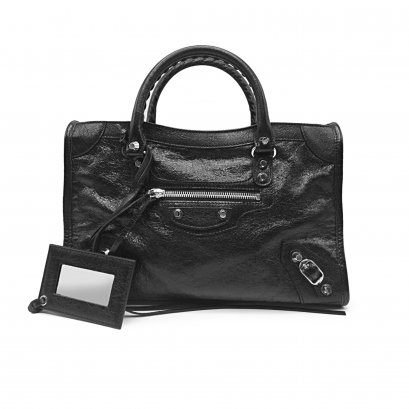 New Balenciaga Small City In Black SHW
