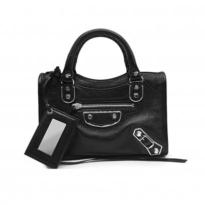 New Balenciaga Mini City In Black Edge SHW 