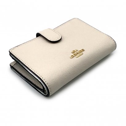 New Coach Medium Wallet in White GHW