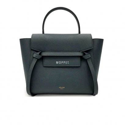 New Celine Nano Belt Bag in Blue Slate Leather GHW