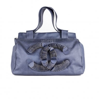 Used Chanel Jeans HandBag in Blue Jeans Danim