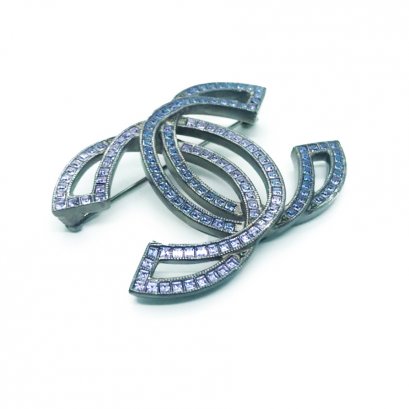 New Chanel CC Brooch 5 CM in Crystal RHW