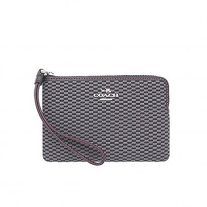 New Coach Wristlet in Grey SHW