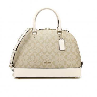 New Coach Sierra in Chalk Canvas GHW