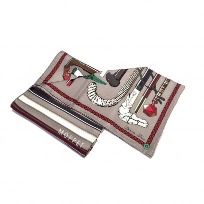 NEW Hermes Silk Scarf 90X90’’ in Grey/White