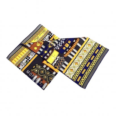 NEW Hermes Silk Scarf 90X90’’ in Blue/Yellow 