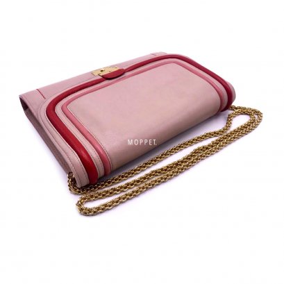 Used Marc Jacobs 2 Way bag in Nude/Red Leather GHW