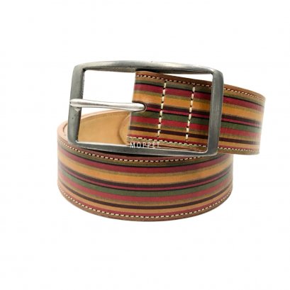 Used Paul Smith Belt 80&quot; in Swirl Leather SHW