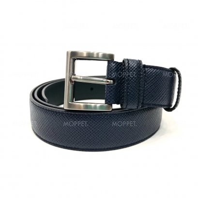 New Prada Belt 95&quot; in Baltico Leather RHW