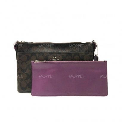 New Coach CrossbodyBag in Brown/Berry SHW 