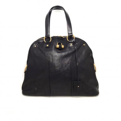 Used YSL Muse Large in Black Leather GHW