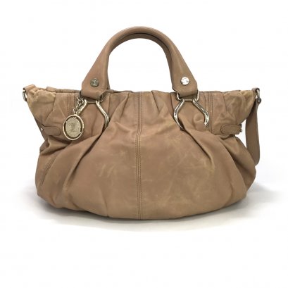 Used Celine Vintage HandBag in Nude Leather LGHW