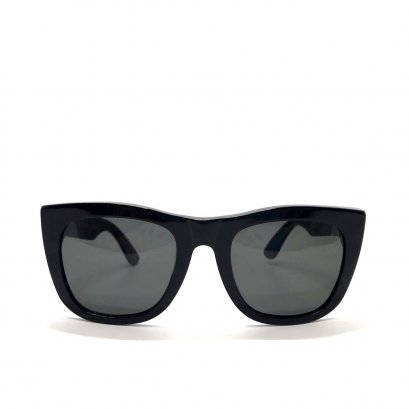 Used Super Sunglasses in Black Lens/Black GHW