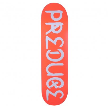 แผ่นสเก็ตบอร์ด Preduce TRK Logo Team Deck Infrared/White 8 x 31.75