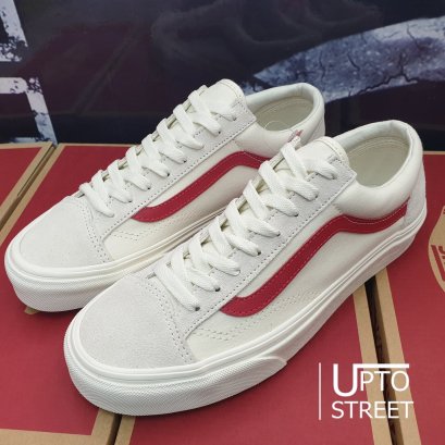 รองเท้า Vans Style 36 - Marshmallow/Racing Red [VN0A3DZ3OXS]