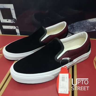 รองเท้า Vans Classic Slip-On (P&amp;C) - Black/Port Royal [VN0A4U38WT]