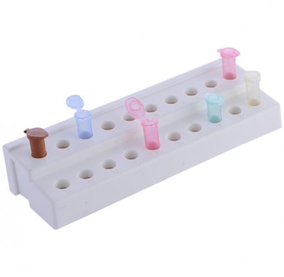 Rack For Micro Centrifuge Tube, RPP, 1.5 &amp; 2.0 mL, 20 Place (10 x 2 Array) - 8 un.