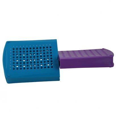Twisty Tube Rack, PP, PCR &amp; Micro Centrifuge Tubes, Blue + Purple - 1 Kit