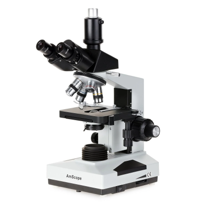 (T490B-3PL) T490 Series 40x to 2000x Simul-Focal Biological Trinocular Compound Microscope