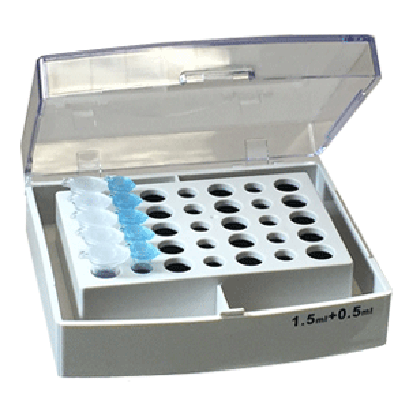 Block, combination 15 x 0.5 and 20 x 1.5ml