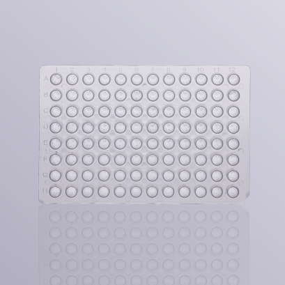 96 well PCR microplate, no skirt, clear