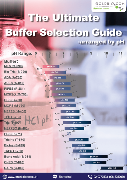 1 ขั้นตอนง่ายๆ ในการเลือกชนิดบัฟเฟอร์ให้เหมาะกับงานทดลอง