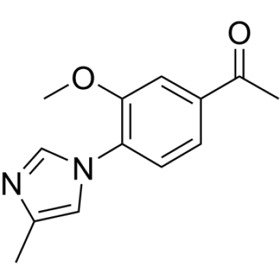 1-(3-methoxy-4-(4-methyl-1H-imidazol-1-yl)phenyl)ethanone, 98% (CAS.1244949-16-3)