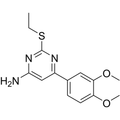 6-(3,4-dimethoxyphenyl)-2-(ethylthio)pyrimidin-4-amine, 98% (CAS.371171-18-5)