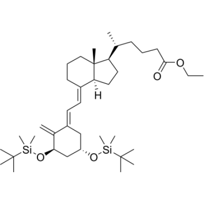(R)-Ethyl 5-((1R,3aS,7aR,E)-4-((E)-2-((3R,5S)-3,5-bis(tert-butyldimethylsilyloxy)-2-methylenecyclohexylidene)ethylidene)-7a-methyloctahydro-1H-inden-1-yl)hexanoate