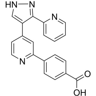 4-(4-(3-(Pyridin-2-yl)-1H-pyrazol-4-yl)pyridin-2-yl)benzoic acid, 98% (CAS.1356614-53-3)