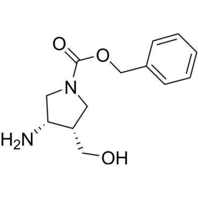 Benzyl cis-3-amino-4-(hydroxymethyl)pyrrolidine-1-carboxylate, 98% (CAS.252770-09-5)