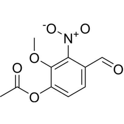 4-formyl-2-methoxy-3-nitrophenyl acetate, 95+% (CAS.2698-69-3)