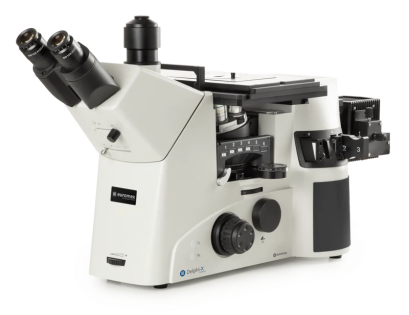 DI.2053-PLMi Trinocular Delphi-X Inverso inverted microscope for Material Science with WF10x/22 mm eyepieces