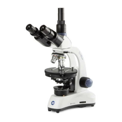EC.1603-P-DLED EcoBlue trinocular microscope for polarization with achromatic semi-plan