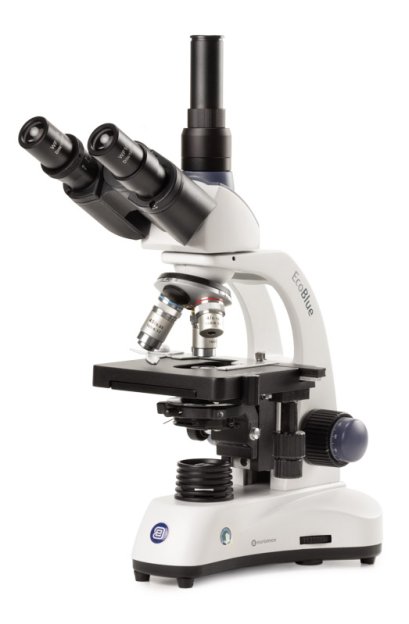 EC.1053 EcoBlue trinocular microscope with achromatic