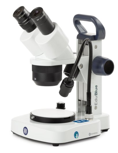 ED.1302-EVO Binocular stereo microscope EduBlue, 1x/3x revolving objective