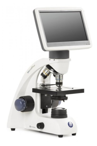 MB.1051-LCD MicroBlue microscope with fixed 7 inch LCD screen